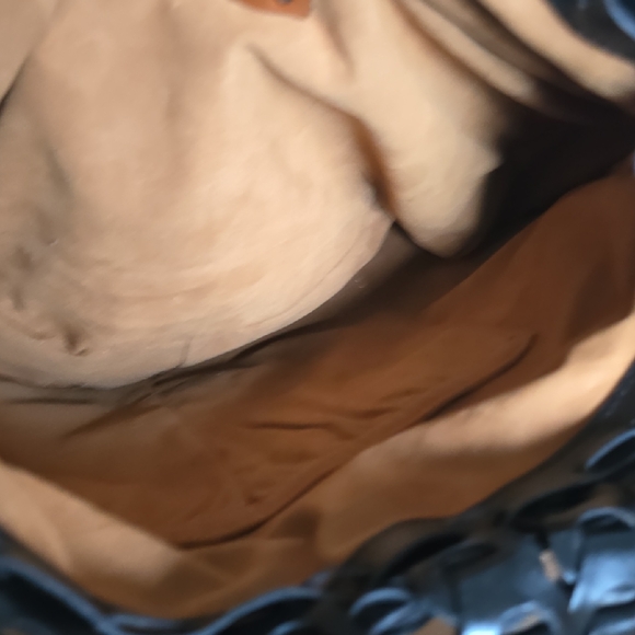 Patricia Nash Black Woven Shoulder Bag No Straps - Picture 3 of 9